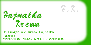 hajnalka kremm business card